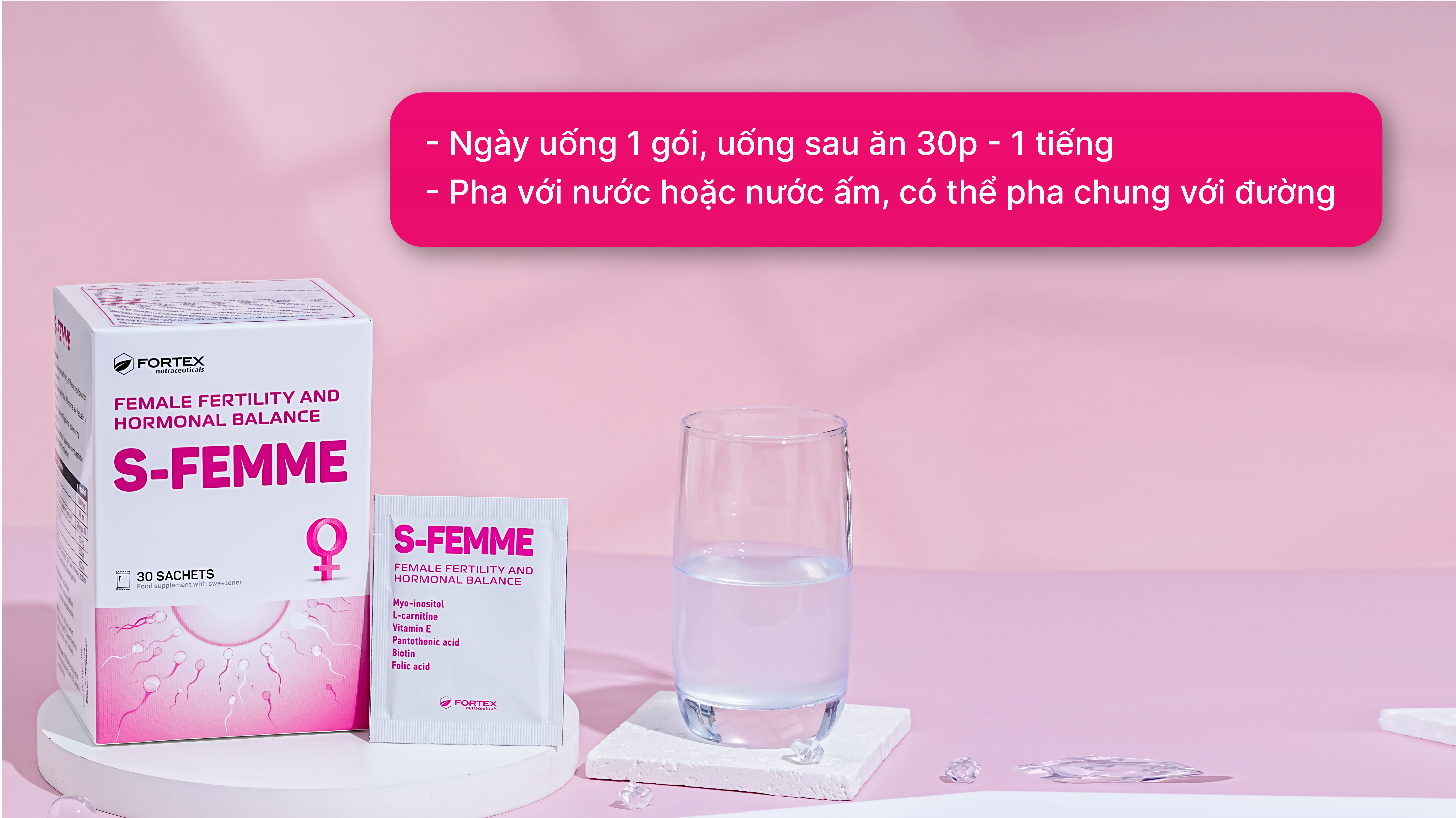 Hướng dẫn sử dụng và liều lượng bổ trứng S-FEMME
